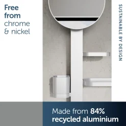 Ideal Standard Alu+ 200mm Magnifying Mirror & Beauty Bar