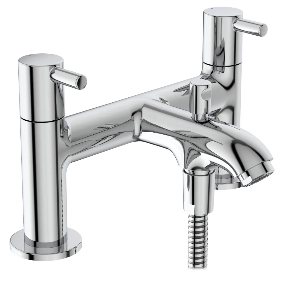 Ideal Standard Ceraline Deck Mounted Bath Mixer & Shower Handset