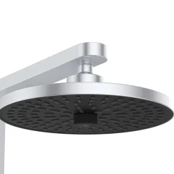 Ideal Standard Ceratherm Alu+ Exposed Thermostatic Shower Kit with Multi-Function Shower Head, Handset & 2 Shelves