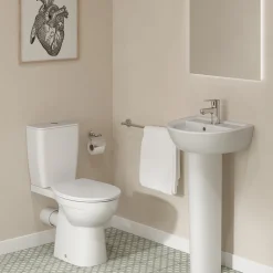 Ideal Standard Eurovit+ Close Coupled Toilet with Soft Close Seat