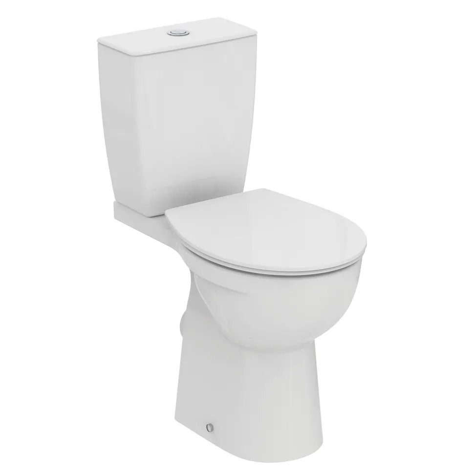 Ideal Standard Eurovit+ Comfort Height Close Coupled Toilet with Soft Close Seat