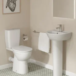 Ideal Standard Eurovit+ Comfort Height Close Coupled Toilet with Soft Close Seat