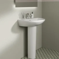 Ideal Standard Eurovit 550mm Basin & Full Pedestal