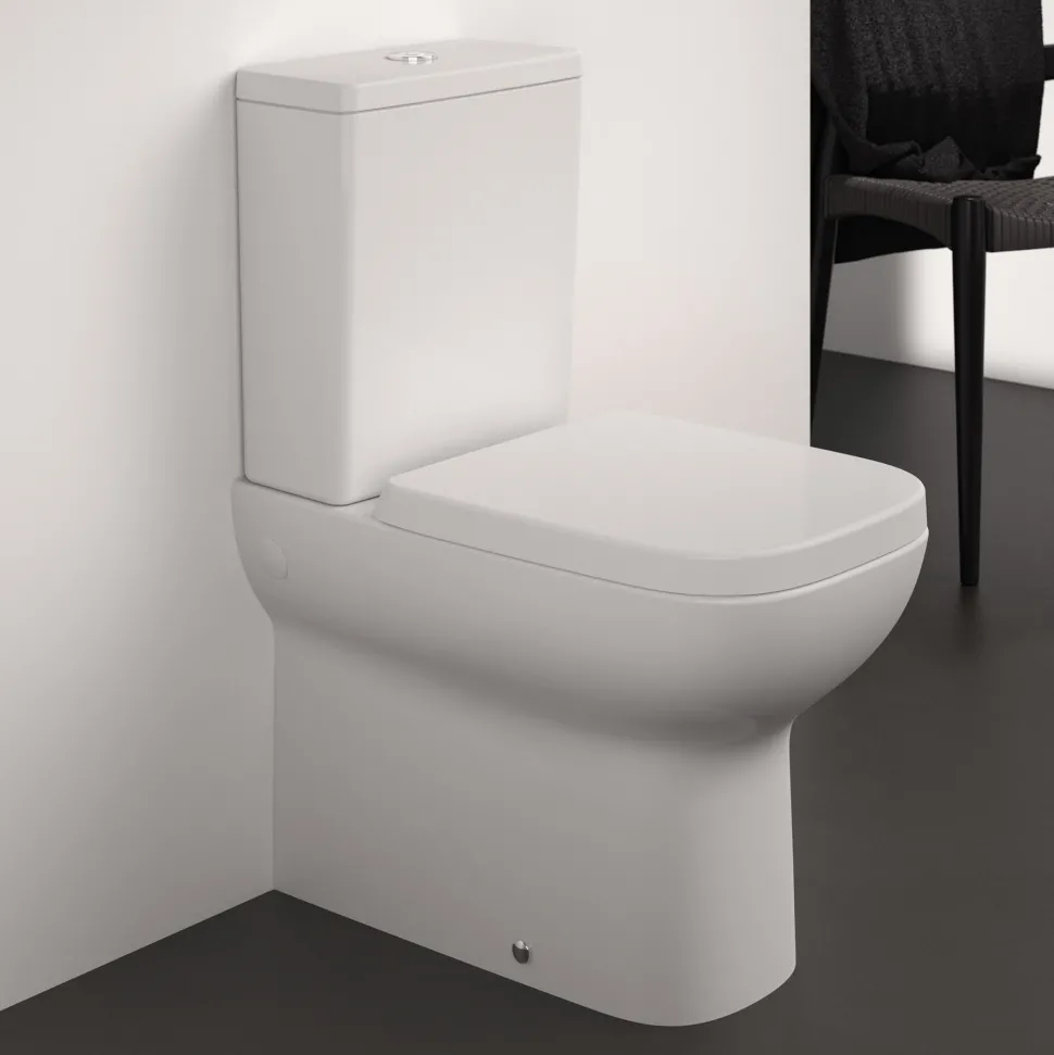Ideal Standard i.life A Close Coupled Fully Back to Wall Rimless Toilet with Soft Close Seat