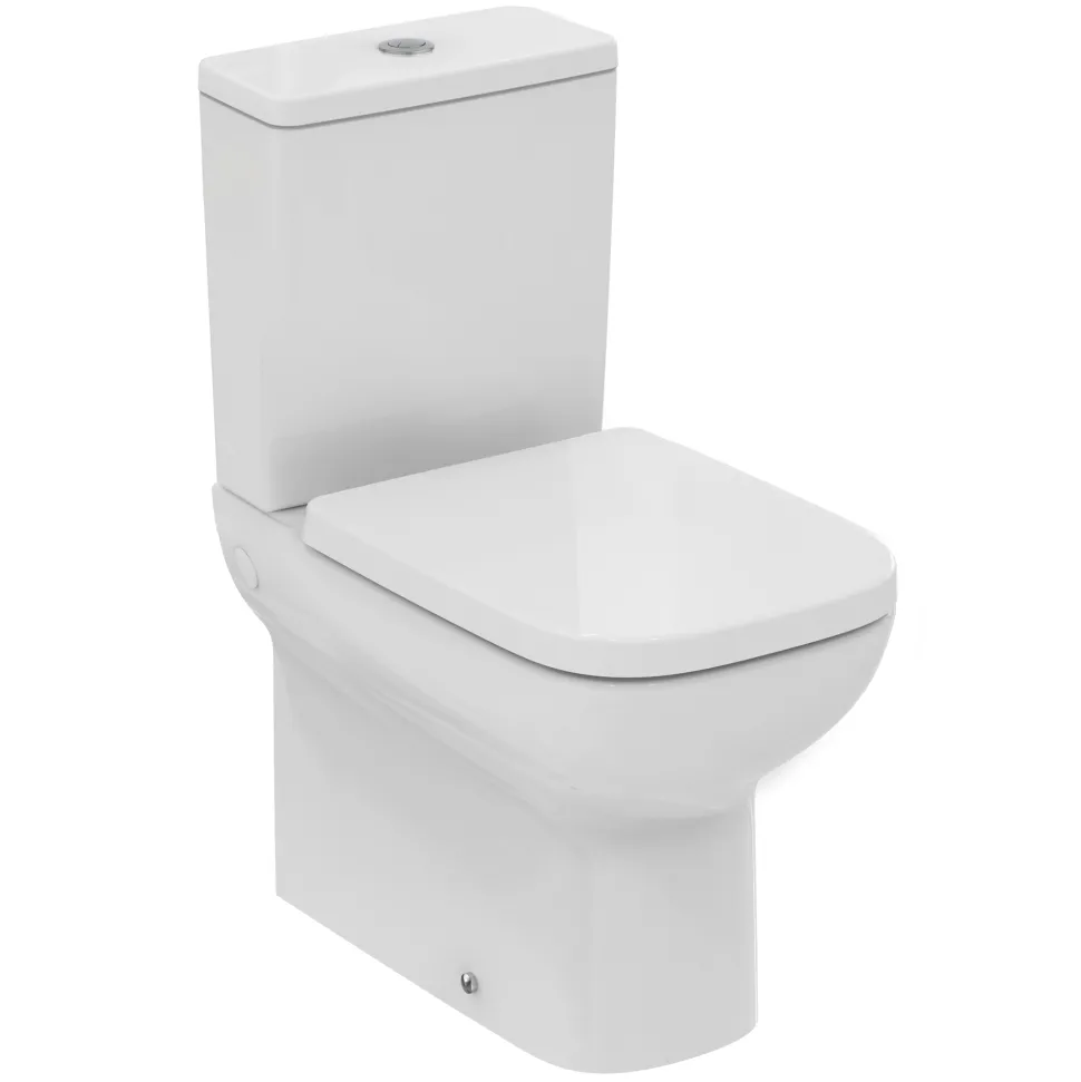 Ideal Standard i.life A Close Coupled Fully Back to Wall Rimless Toilet with Soft Close Seat