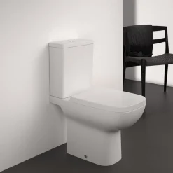 Ideal Standard i.life A Close Coupled Rimless Toilet with Soft Close Seat