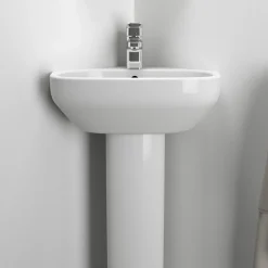 Ideal Standard i.life A Corner 450mm Cloakroom Basin & Full Pedestal