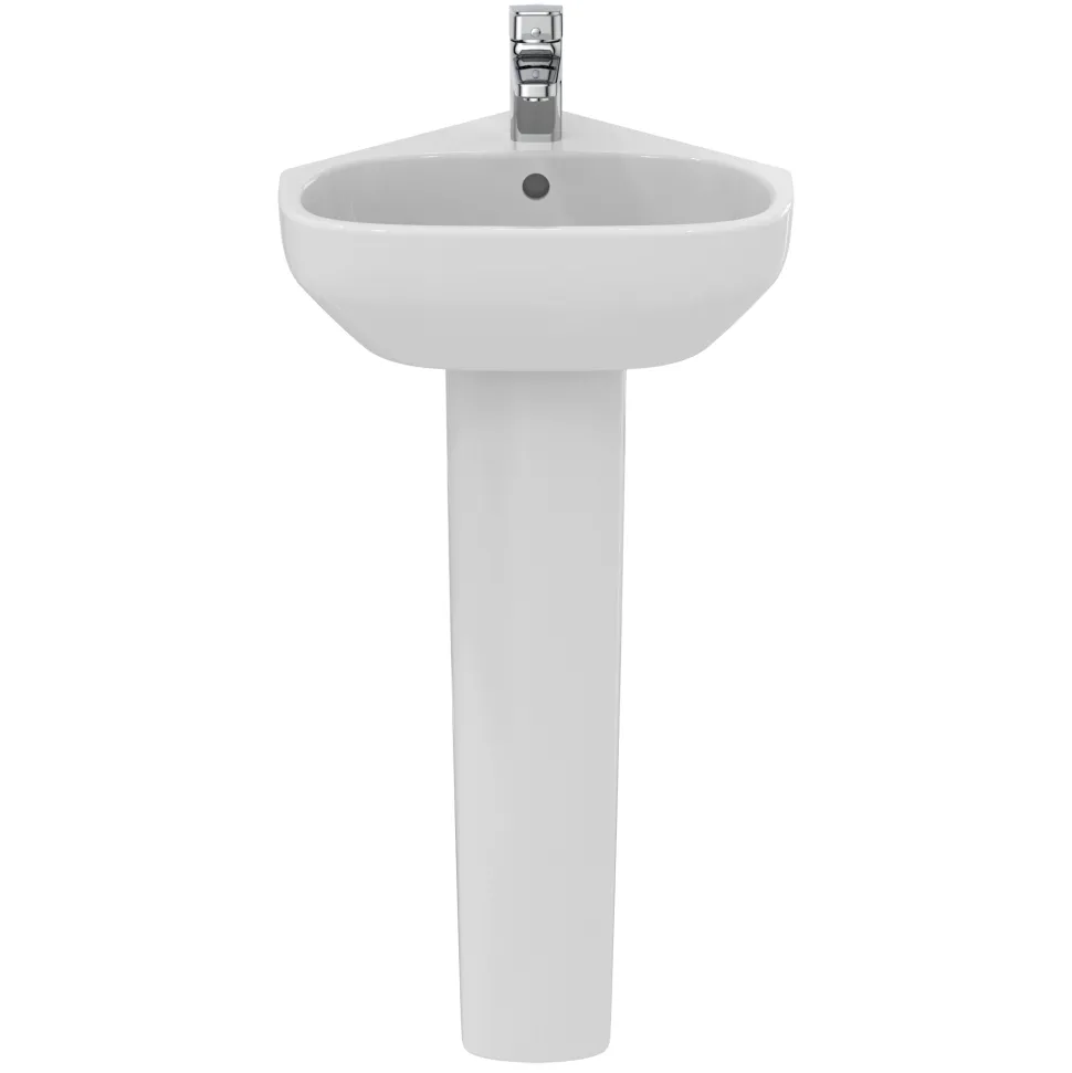 Ideal Standard i.life A Corner 450mm Cloakroom Basin & Full Pedestal