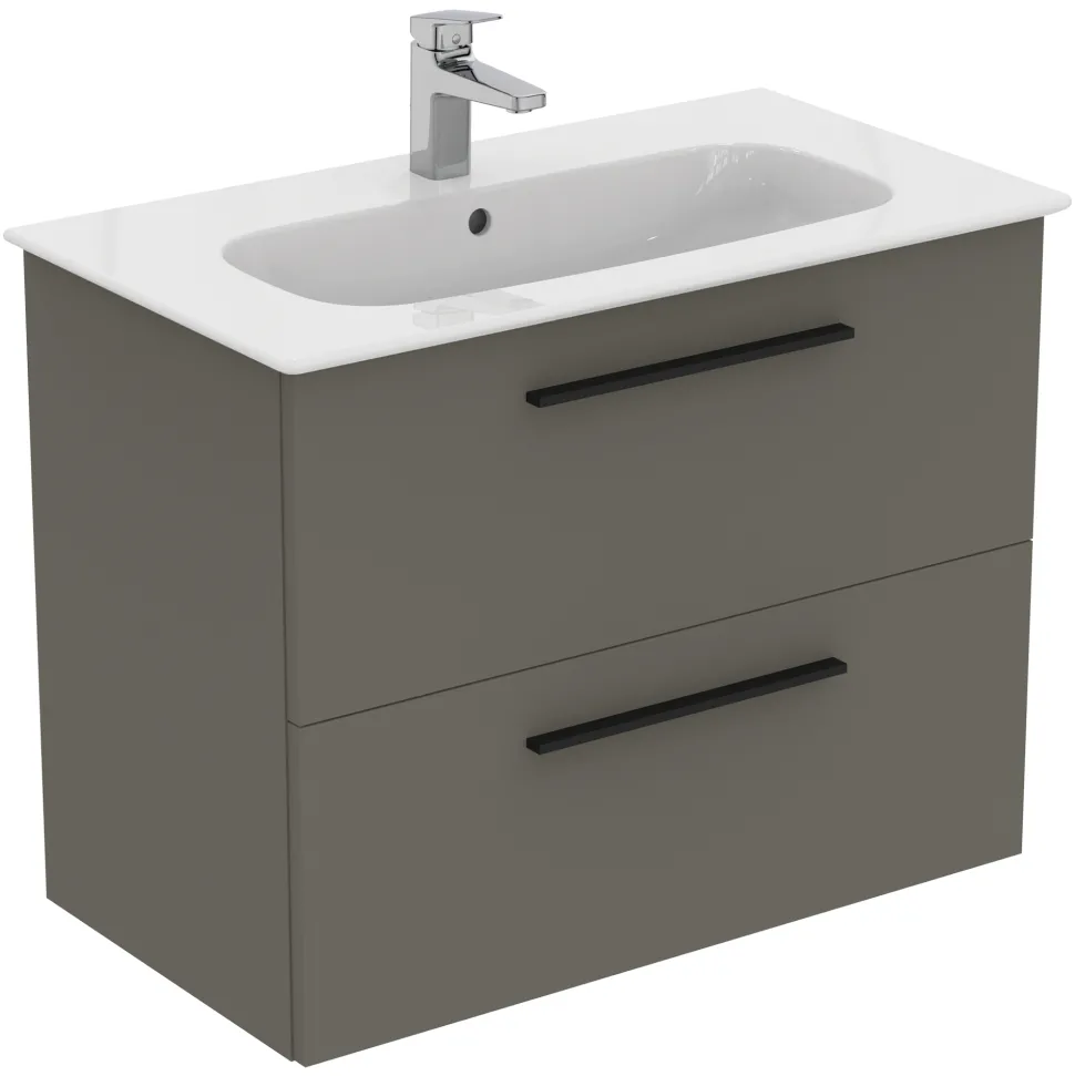 Ideal Standard i.life A 840mm Wall Mounted 2 Drawer Vanity Unit & Basin