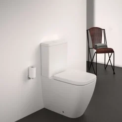 Ideal Standard i.life S Compact Close Coupled Fully Back to Wall Rimless Toilet with Soft Close Seat