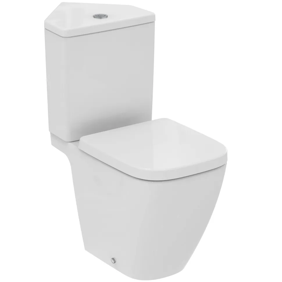 Ideal Standard i.life S Compact Corner Close Coupled Rimless Toilet with Soft Close Seat