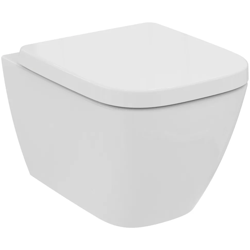 Ideal Standard i.life S Compact Wall Hung Rimless Toilet with Soft Close Seat