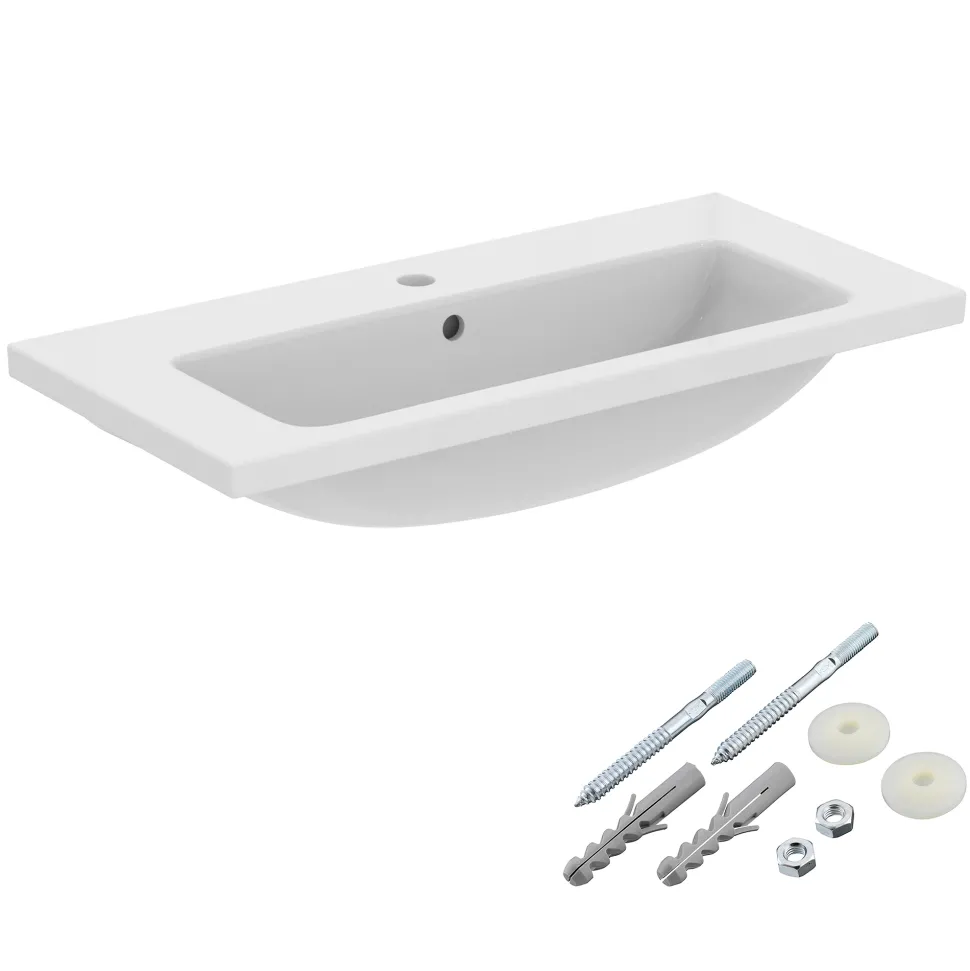 Ideal Standard i.Life S Compact Wall Mounted Basin & Fixing Kit