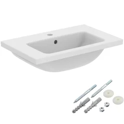 Ideal Standard i.Life S Compact Wall Mounted Basin & Fixing Kit
