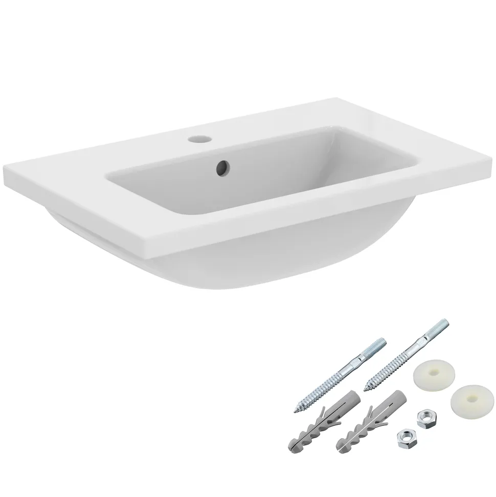 Ideal Standard i.Life S Compact Wall Mounted Basin & Fixing Kit