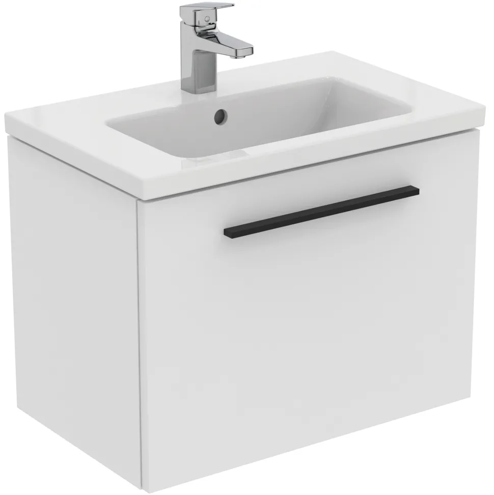 Ideal Standard i.life S 600mm Wall Mounted 1 Drawer Compact Vanity Unit & Basin