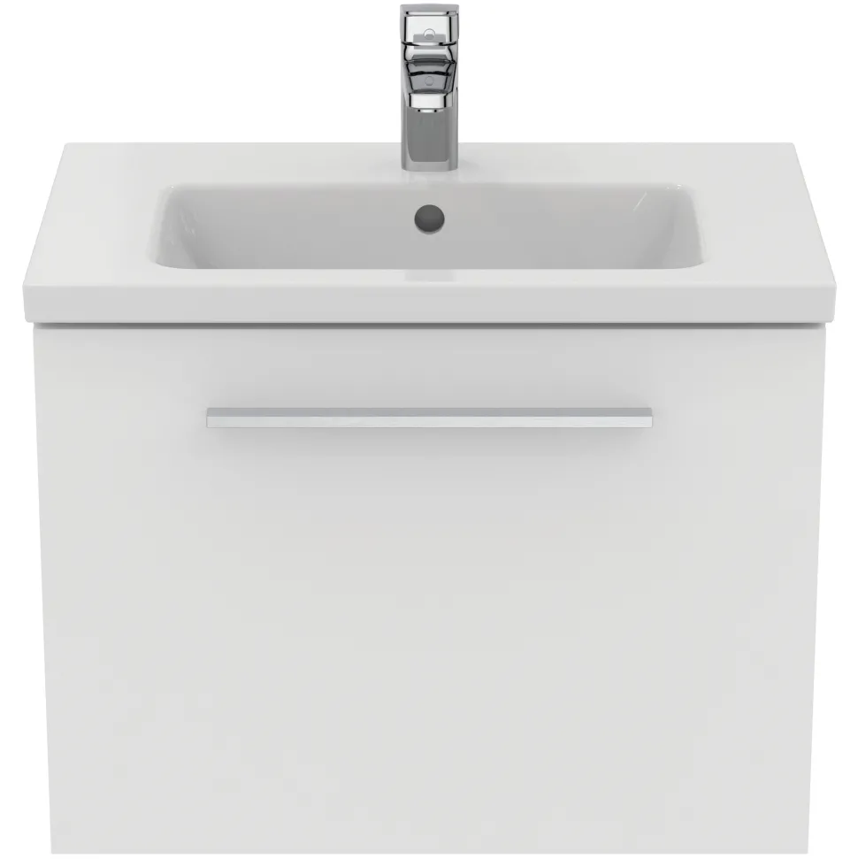 Ideal Standard i.life S 600mm Wall Mounted 1 Drawer Compact Vanity Unit & Basin