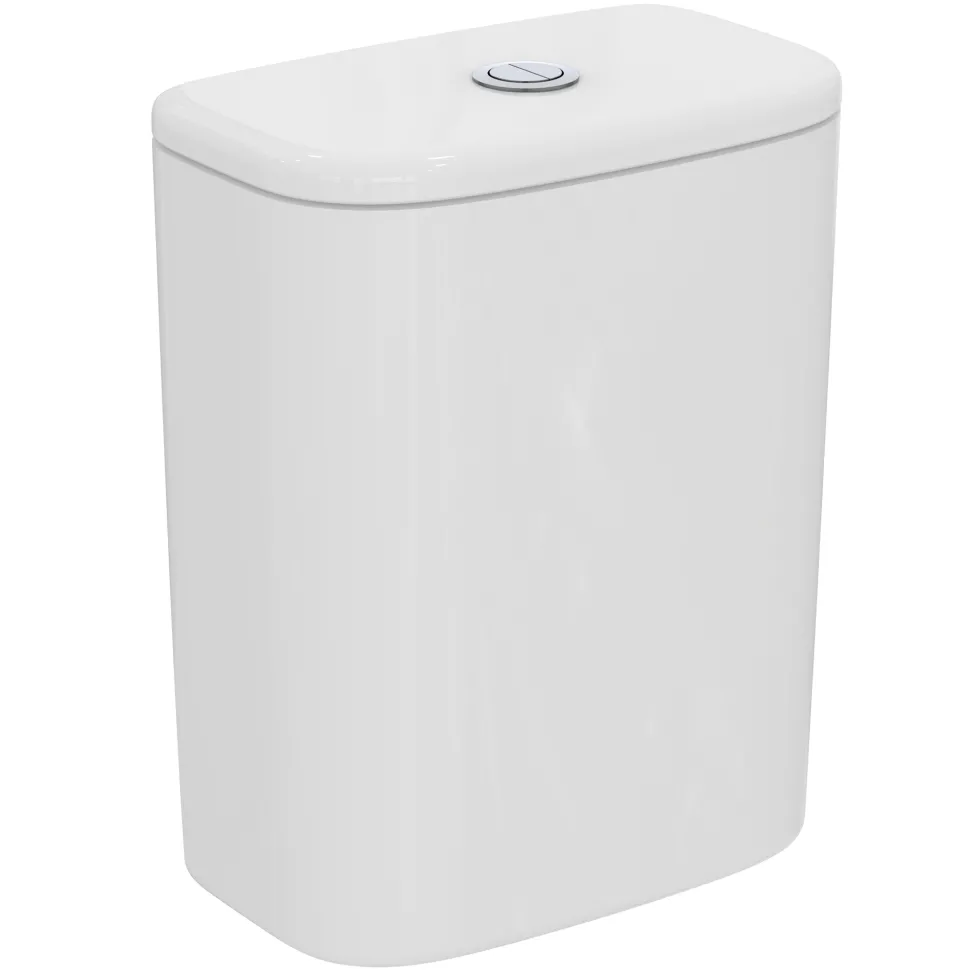 Ideal Standard Tesi Close Coupled Fully Back to Wall Toilet with Aquablade® Flush Technology & Soft Close Seat