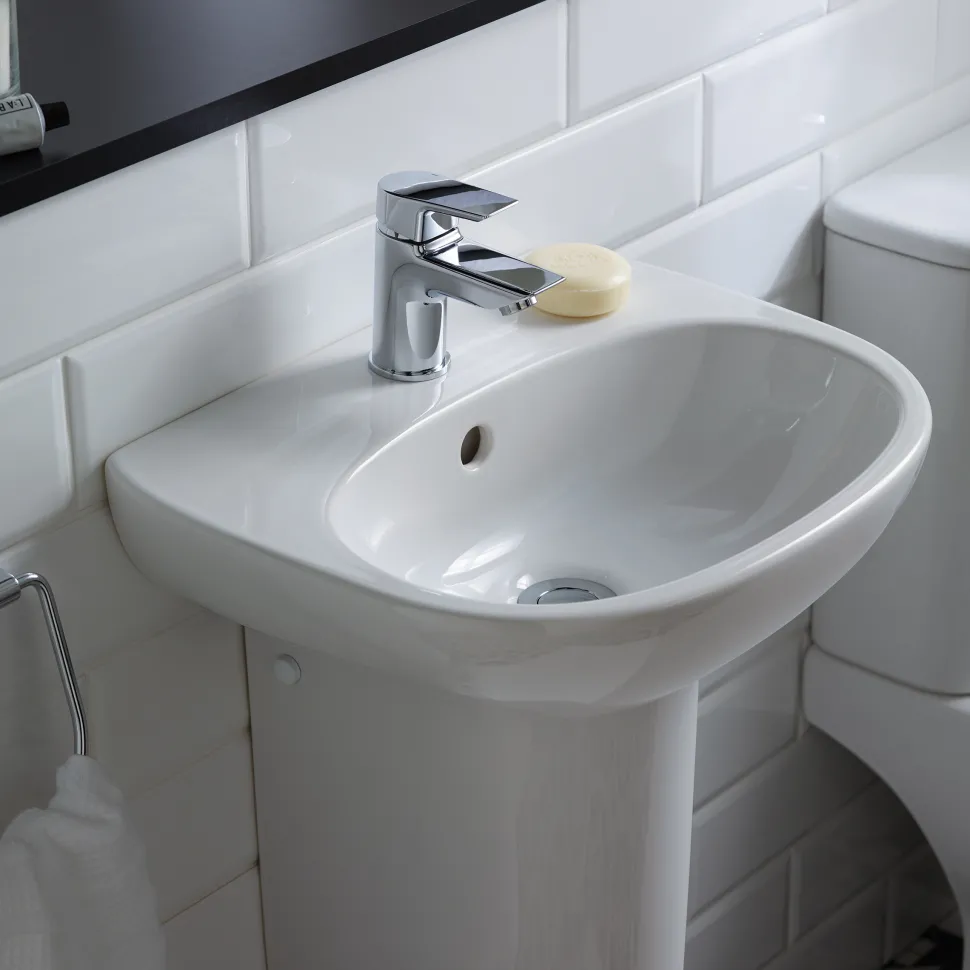 Ideal Standard Tesi 450mm Basin & Semi Pedestal