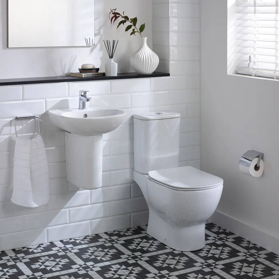 Ideal Standard Tesi 450mm Basin & Semi Pedestal
