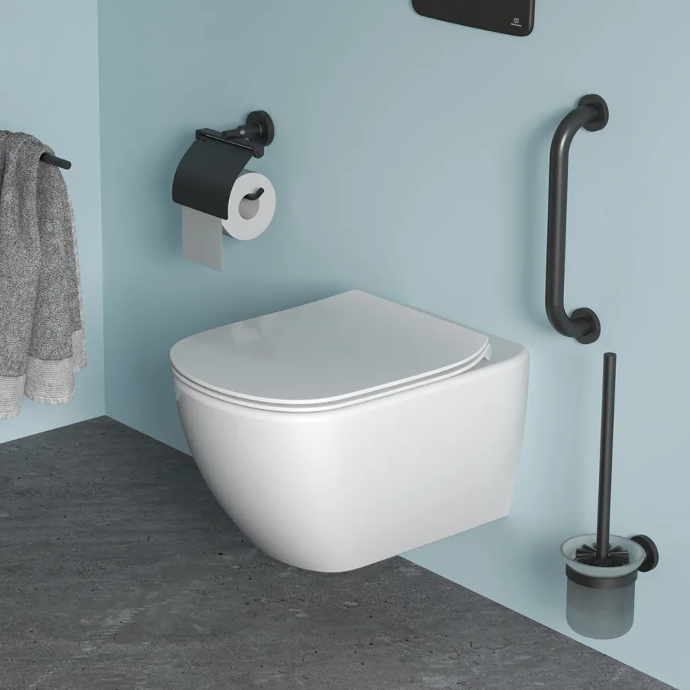 Ideal Standard Tesi Wafer Thin Soft Close Toilet Seat with Quick Release Hinges