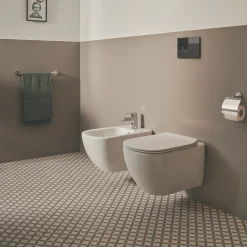 Ideal Standard Tesi Wall Hung Toilet with Aquablade® Flush Technology & Soft Close Seat