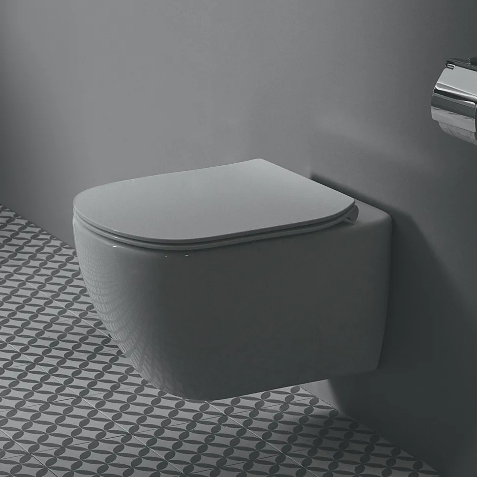 Ideal Standard Tesi Wall Hung Toilet with Aquablade® Flush Technology & Soft Close Seat