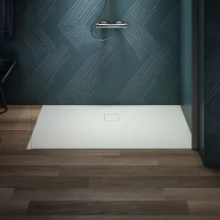 Ideal Standard Ultra Flat Evo Rectangular Anti-Slip Acrylic Shower Tray with Offset Waste - 4 Sizes