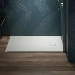 Ideal Standard Ultra Flat Evo Rectangular Anti-Slip Acrylic Shower Tray with End Waste - 5 Sizes