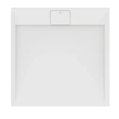 Ideal Standard Ultra Flat S i.life Pure White Square Anti-Slip Stone Resin Shower Tray - 2 Sizes