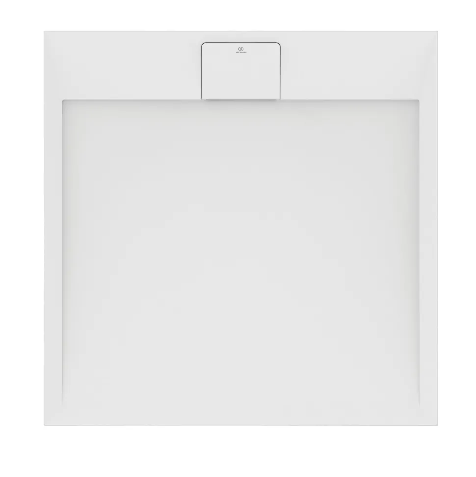 Ideal Standard Ultra Flat S i.life Pure White Square Anti-Slip Stone Resin Shower Tray - 2 Sizes