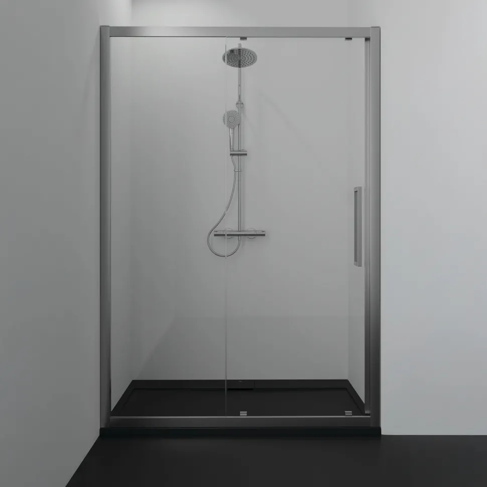 Ideal Standard Ultra Flat S i.life Jet Black Rectangular Anti-Slip Stone Resin Shower Tray - 5 Sizes