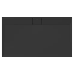 Ideal Standard Ultra Flat S i.life Jet Black Rectangular Anti-Slip Stone Resin Shower Tray - 5 Sizes