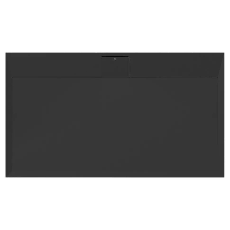Ideal Standard Ultra Flat S i.life Jet Black Rectangular Anti-Slip Stone Resin Shower Tray - 5 Sizes