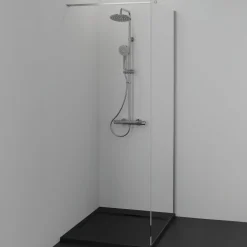 Ideal Standard Ultra Flat S i.life Jet Black Rectangular Anti-Slip Stone Resin Shower Tray - 5 Sizes