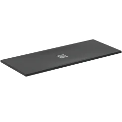 Ideal Standard Ultra Flat S+ Jet Black Rectangular Anti-Slip Stone Resin Shower Tray - 7 Sizes