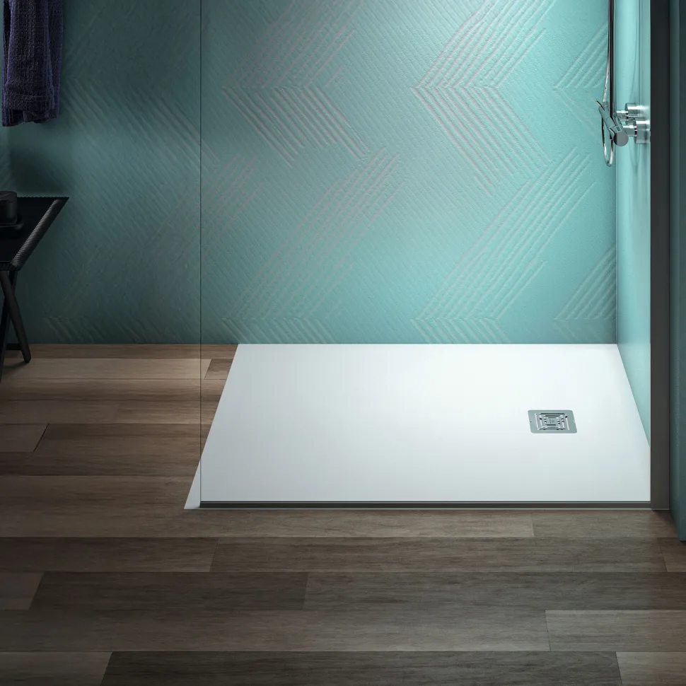 Ideal Standard Ultra Flat S+ Pure White Rectangular Anti-Slip Stone Resin Shower Tray - 7 Sizes