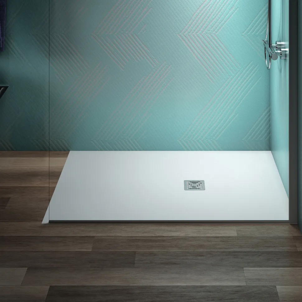 Ideal Standard Ultra Flat S+ Pure White Rectangular Anti-Slip Stone Resin Shower Tray - 7 Sizes