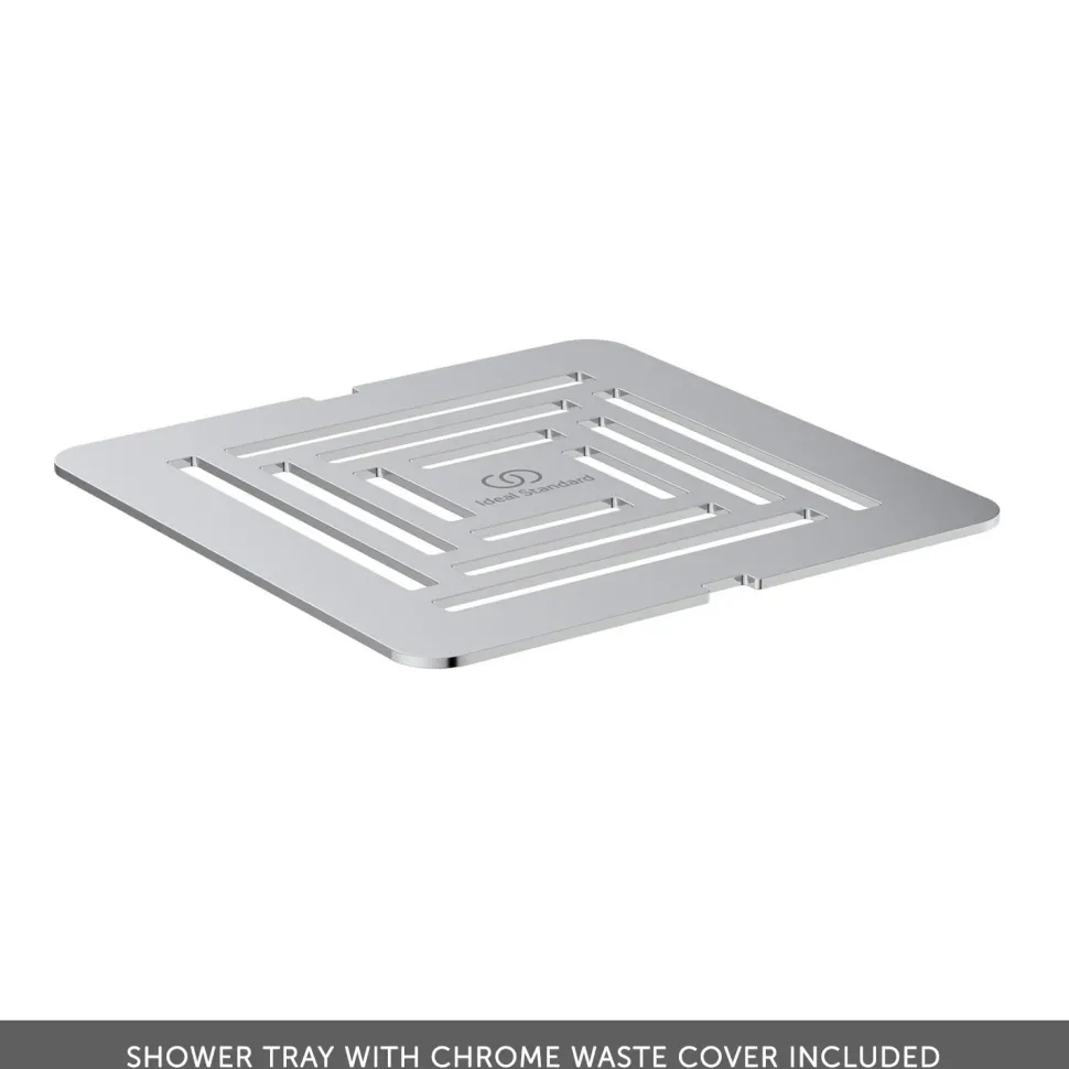Ideal Standard Ultra Flat S+ Pure White Rectangular Anti-Slip Stone Resin Shower Tray - 7 Sizes
