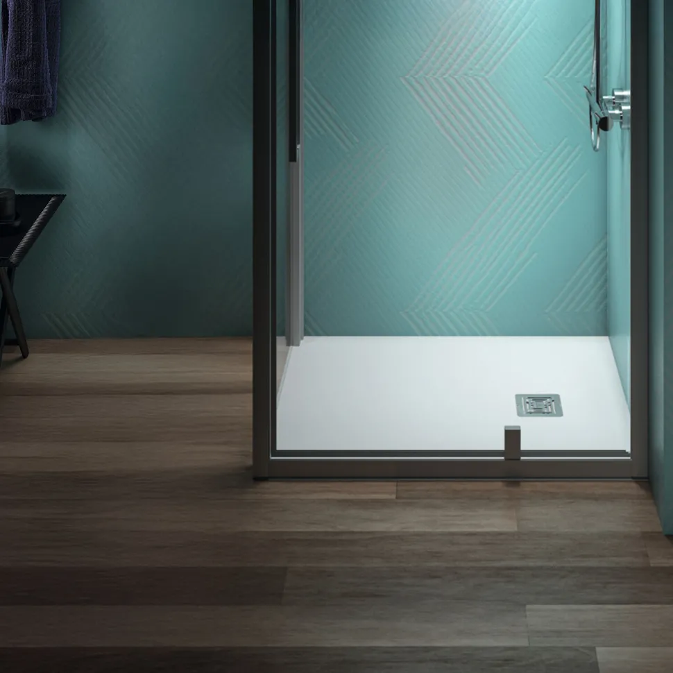 Ideal Standard Ultra Flat S+ Pure White Rectangular Anti-Slip Stone Resin Shower Tray - 7 Sizes