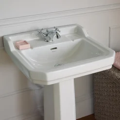 Ideal Standard Waverley 560mm Basin & Full Pedestal