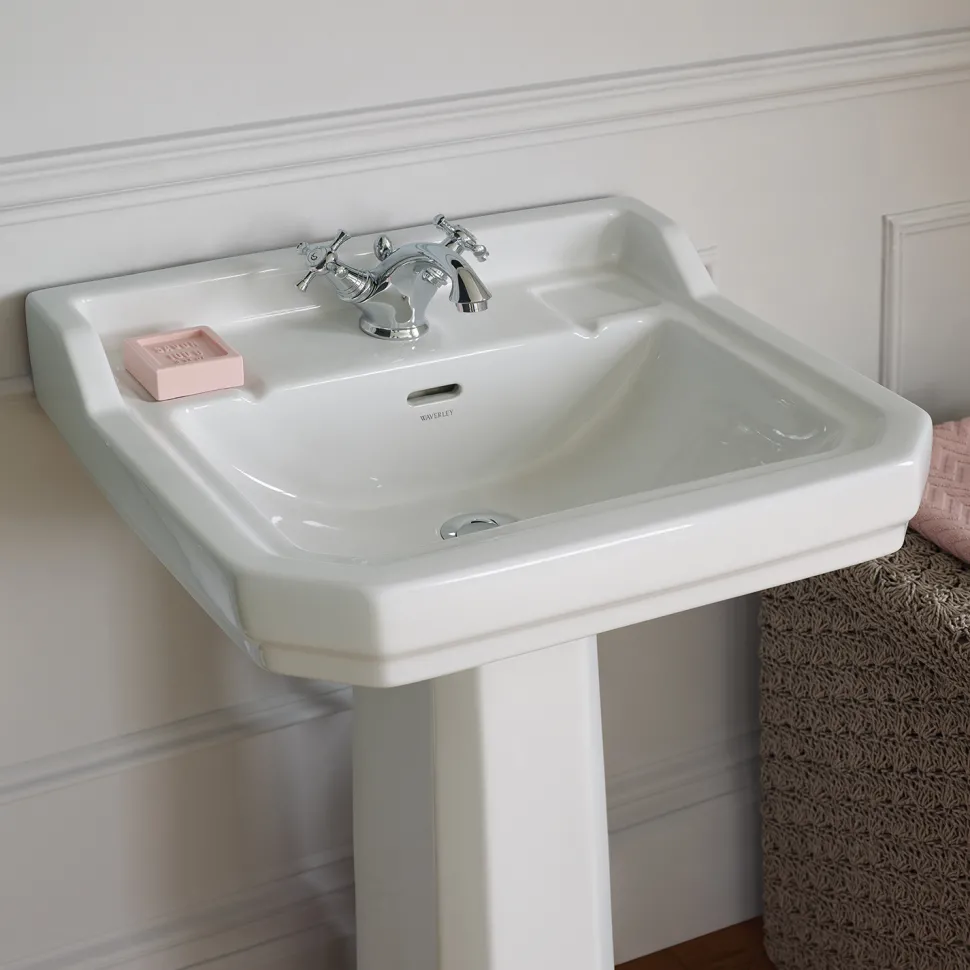Ideal Standard Waverley 560mm Basin & Full Pedestal