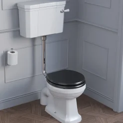 Ideal Standard Waverly Black Toilet Seat