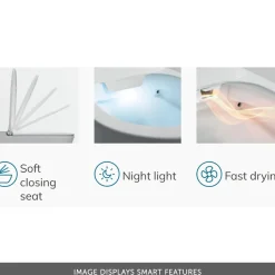 Imex Arco Back to Wall Smart Toilet with Soft Close Seat & Remote Control
