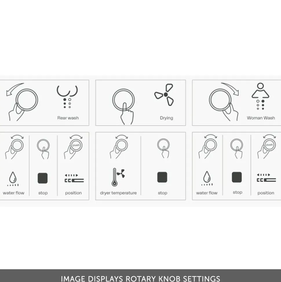 Imex Arco Back to Wall Smart Toilet with Soft Close Seat & Remote Control