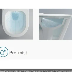 Imex Arco Wall Hung Smart Toilet with Soft Close Seat & Remote Control