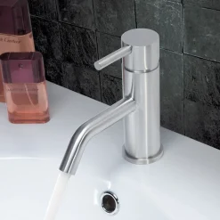 Inox Brushed Stainless Steel Single Lever Basin Mixer