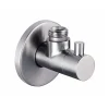 Inox Brushed Stainless Steel Angled Shut Off Valve