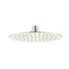 Inox Glide Extra Slim Round Overhead 200mm Fixed Shower Head - Brushed Stainless Steel