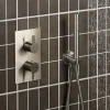 Inox 1 Outlet Concealed Thermostatic Shower Valve - Brushed Stainless Steel
